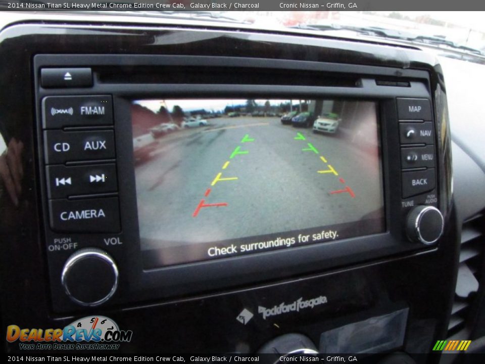 2014 Nissan Titan SL Heavy Metal Chrome Edition Crew Cab Galaxy Black / Charcoal Photo #18