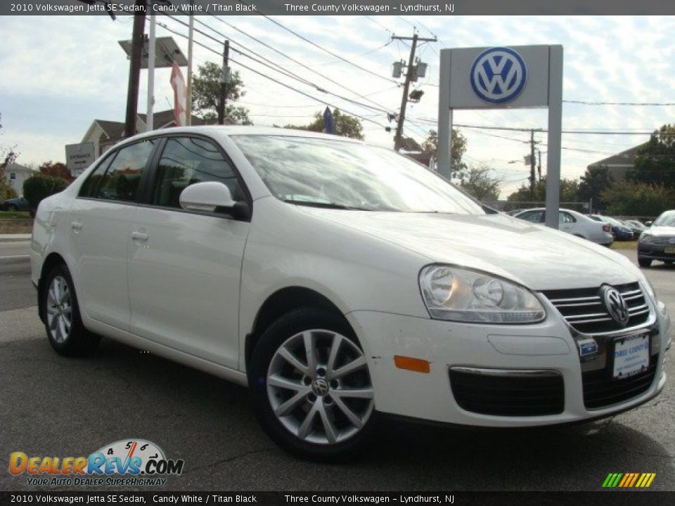 2010 Volkswagen Jetta SE Sedan Candy White / Titan Black Photo #1