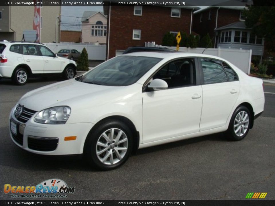 2010 Volkswagen Jetta SE Sedan Candy White / Titan Black Photo #3