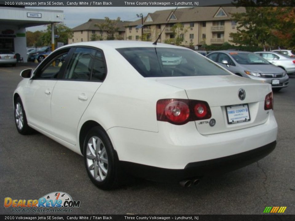 2010 Volkswagen Jetta SE Sedan Candy White / Titan Black Photo #4