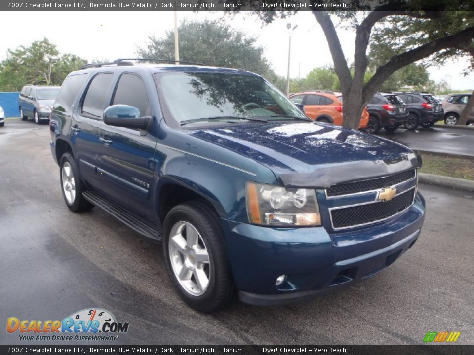 2007 Chevrolet Tahoe LTZ Bermuda Blue Metallic / Dark Titanium/Light Titanium Photo #1