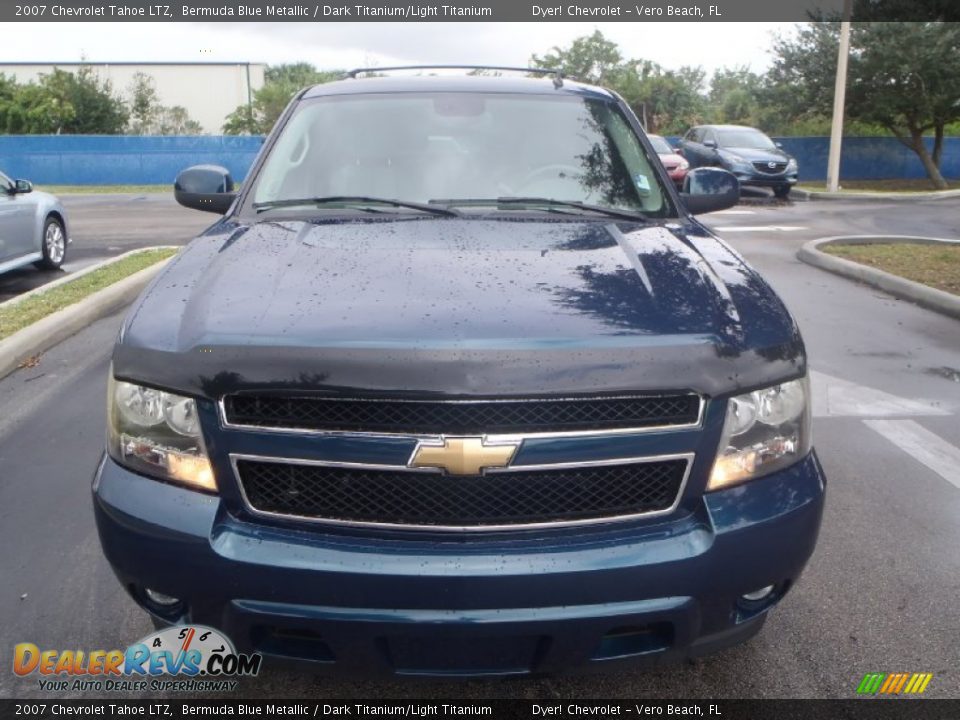 2007 Chevrolet Tahoe LTZ Bermuda Blue Metallic / Dark Titanium/Light Titanium Photo #2