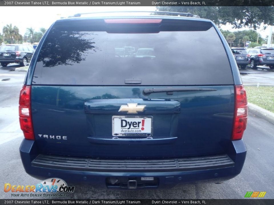 2007 Chevrolet Tahoe LTZ Bermuda Blue Metallic / Dark Titanium/Light Titanium Photo #5