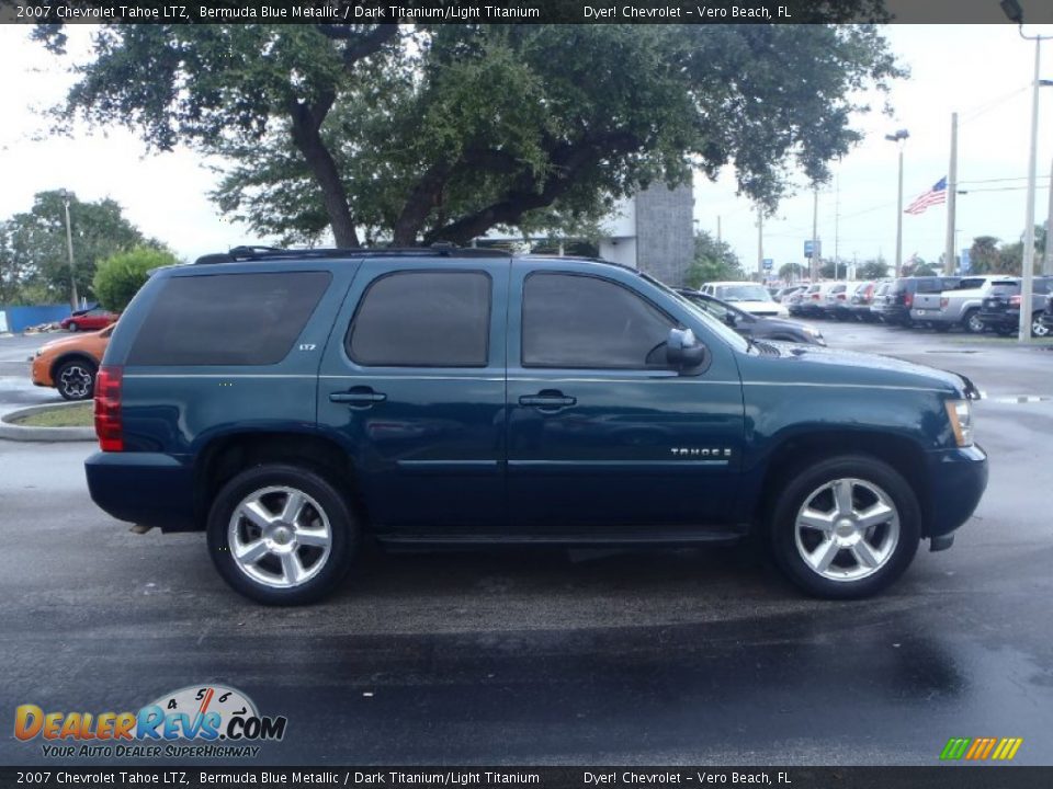 2007 Chevrolet Tahoe LTZ Bermuda Blue Metallic / Dark Titanium/Light Titanium Photo #9