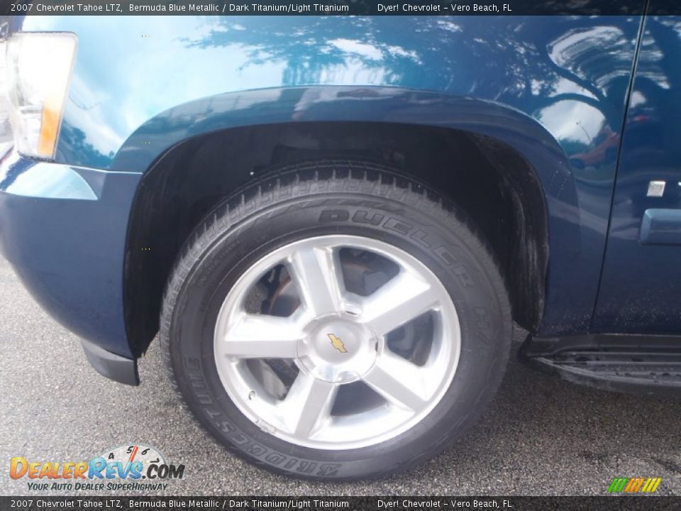2007 Chevrolet Tahoe LTZ Bermuda Blue Metallic / Dark Titanium/Light Titanium Photo #10