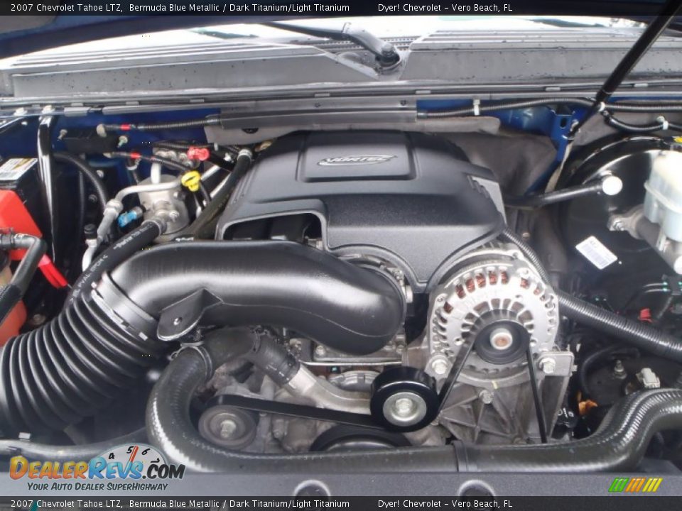 2007 Chevrolet Tahoe LTZ Bermuda Blue Metallic / Dark Titanium/Light Titanium Photo #12