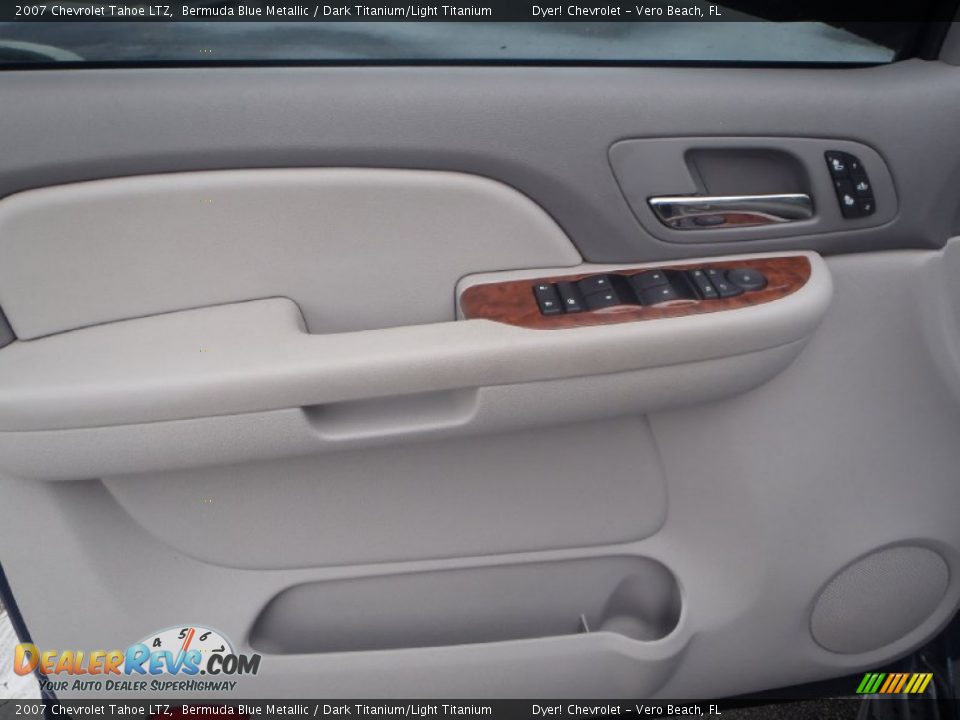 2007 Chevrolet Tahoe LTZ Bermuda Blue Metallic / Dark Titanium/Light Titanium Photo #13