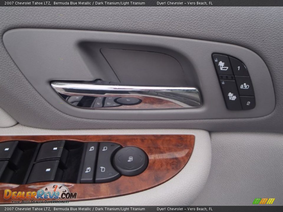 2007 Chevrolet Tahoe LTZ Bermuda Blue Metallic / Dark Titanium/Light Titanium Photo #14