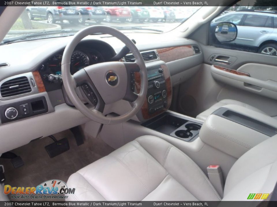 2007 Chevrolet Tahoe LTZ Bermuda Blue Metallic / Dark Titanium/Light Titanium Photo #15