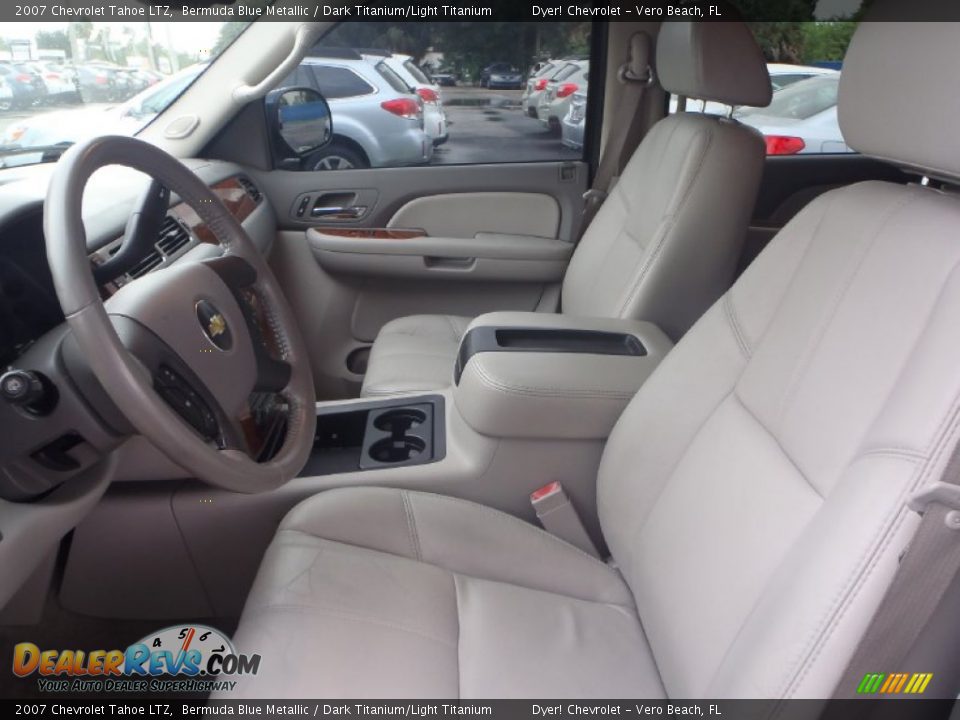 2007 Chevrolet Tahoe LTZ Bermuda Blue Metallic / Dark Titanium/Light Titanium Photo #16
