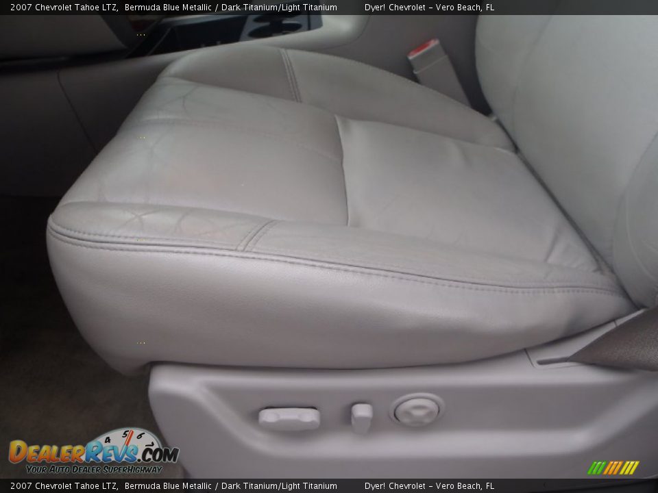 2007 Chevrolet Tahoe LTZ Bermuda Blue Metallic / Dark Titanium/Light Titanium Photo #17