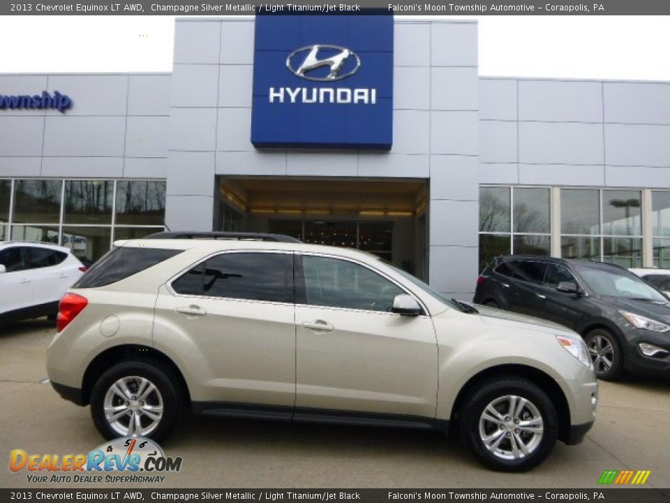 2013 Chevrolet Equinox LT AWD Champagne Silver Metallic / Light Titanium/Jet Black Photo #1