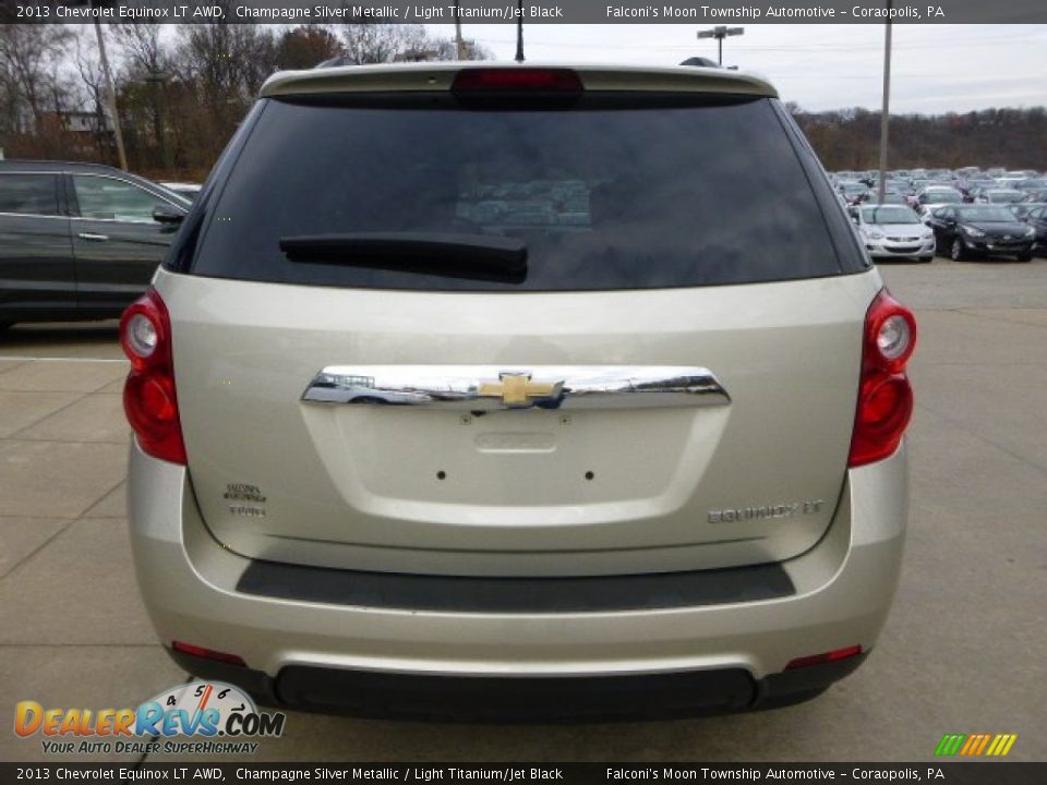 2013 Chevrolet Equinox LT AWD Champagne Silver Metallic / Light Titanium/Jet Black Photo #3