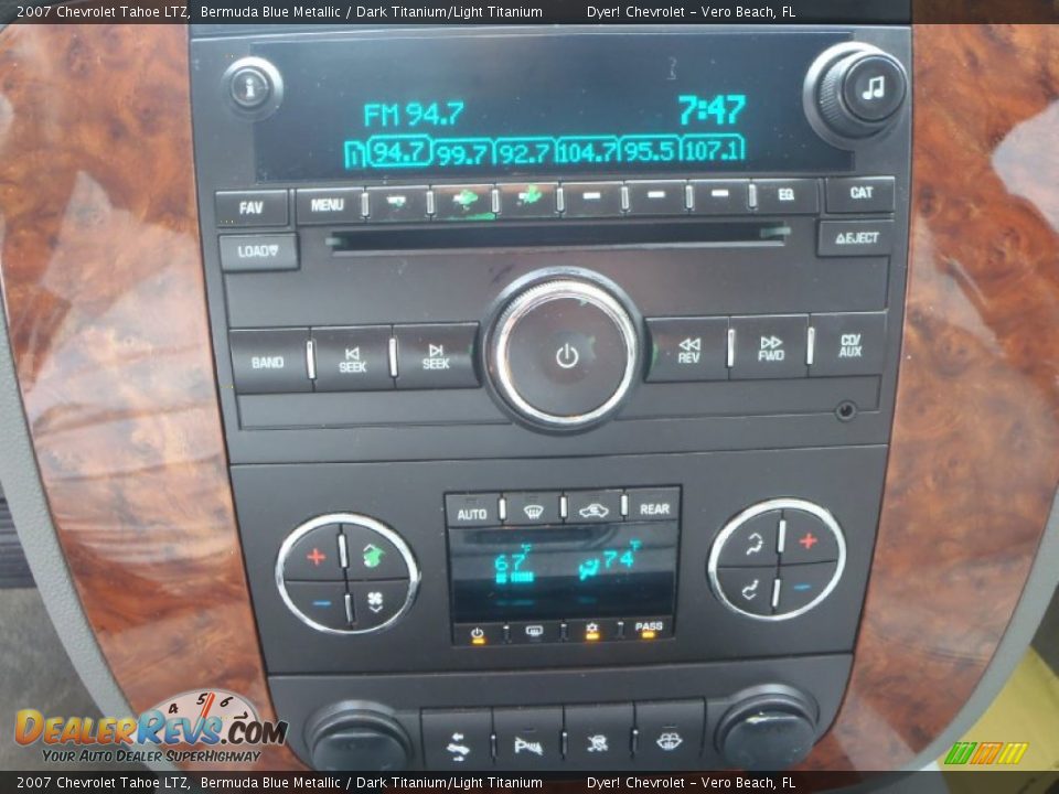 2007 Chevrolet Tahoe LTZ Bermuda Blue Metallic / Dark Titanium/Light Titanium Photo #20