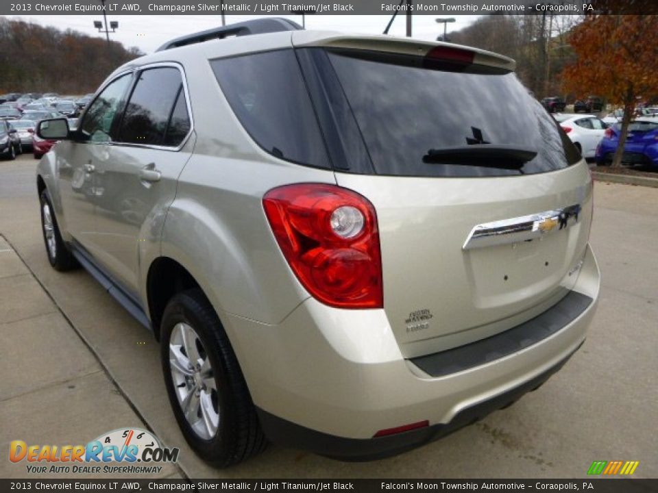 2013 Chevrolet Equinox LT AWD Champagne Silver Metallic / Light Titanium/Jet Black Photo #4