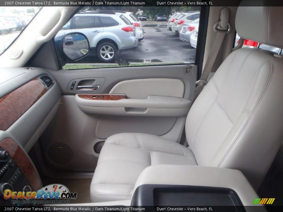2007 Chevrolet Tahoe LTZ Bermuda Blue Metallic / Dark Titanium/Light Titanium Photo #21