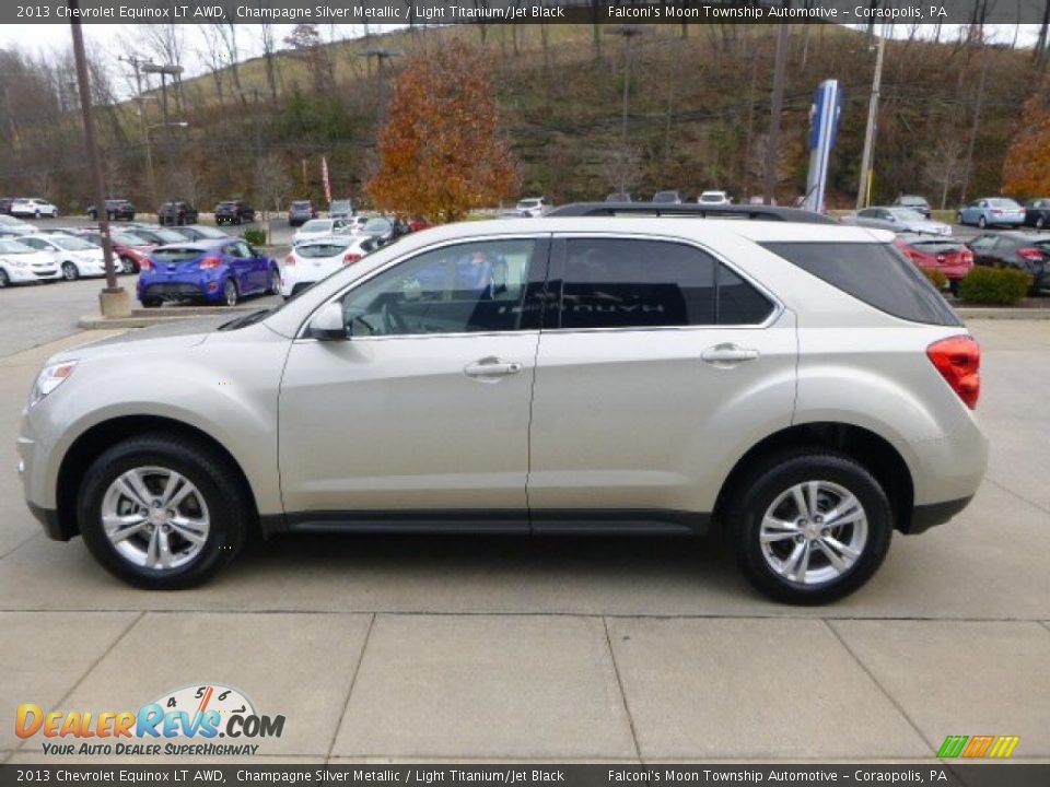 2013 Chevrolet Equinox LT AWD Champagne Silver Metallic / Light Titanium/Jet Black Photo #5