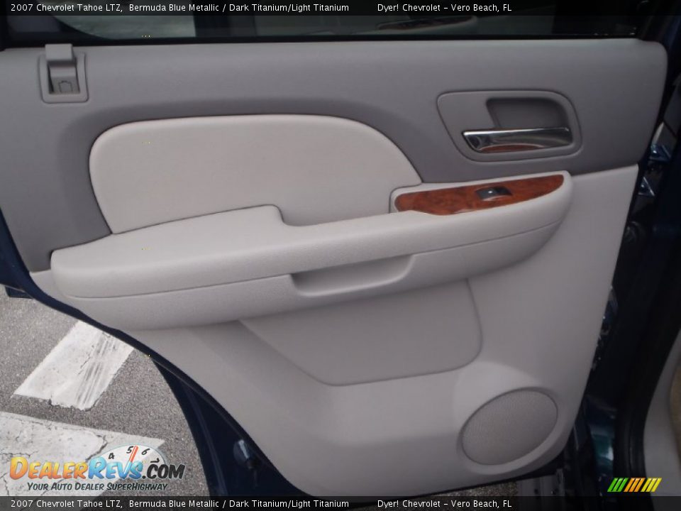 2007 Chevrolet Tahoe LTZ Bermuda Blue Metallic / Dark Titanium/Light Titanium Photo #23