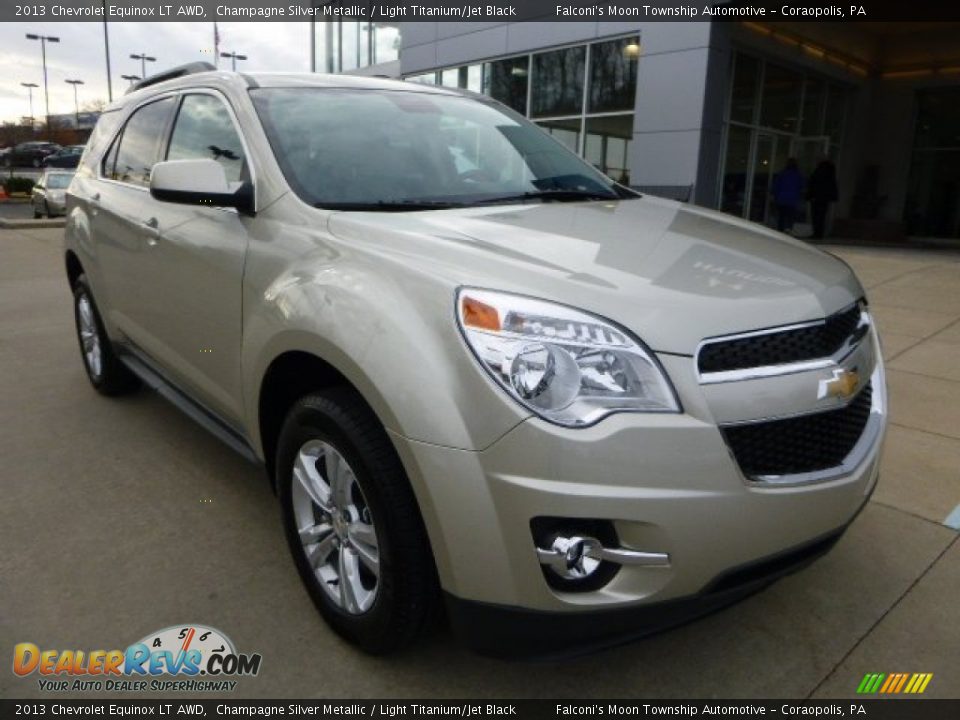 2013 Chevrolet Equinox LT AWD Champagne Silver Metallic / Light Titanium/Jet Black Photo #8