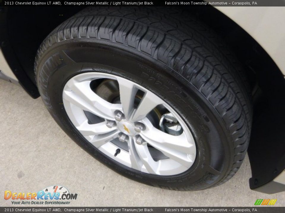 2013 Chevrolet Equinox LT AWD Champagne Silver Metallic / Light Titanium/Jet Black Photo #9