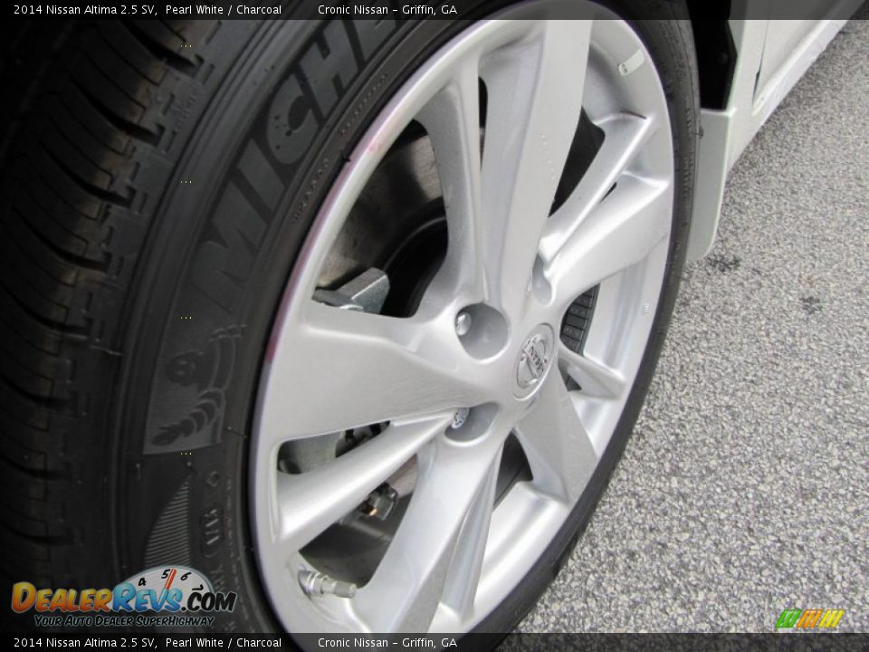 2014 Nissan Altima 2.5 SV Pearl White / Charcoal Photo #9