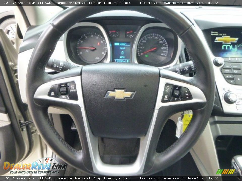 2013 Chevrolet Equinox LT AWD Champagne Silver Metallic / Light Titanium/Jet Black Photo #21