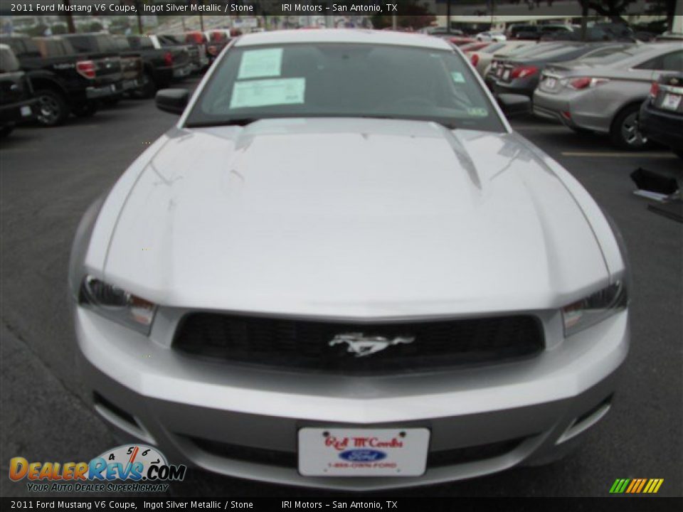 2011 Ford Mustang V6 Coupe Ingot Silver Metallic / Stone Photo #2