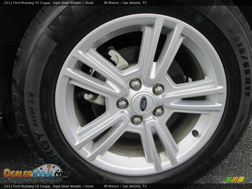 2011 Ford Mustang V6 Coupe Ingot Silver Metallic / Stone Photo #4