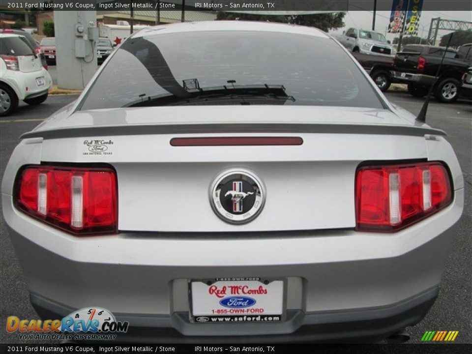 2011 Ford Mustang V6 Coupe Ingot Silver Metallic / Stone Photo #5