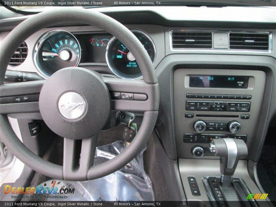 2011 Ford Mustang V6 Coupe Ingot Silver Metallic / Stone Photo #8