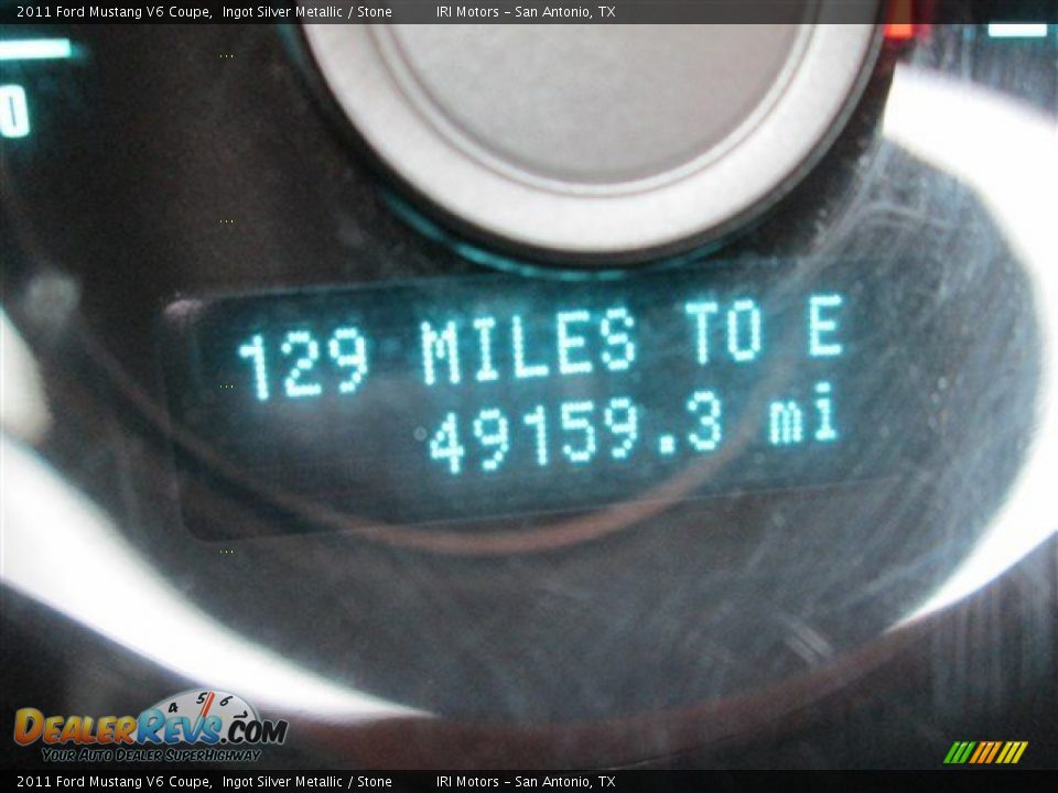 2011 Ford Mustang V6 Coupe Ingot Silver Metallic / Stone Photo #13