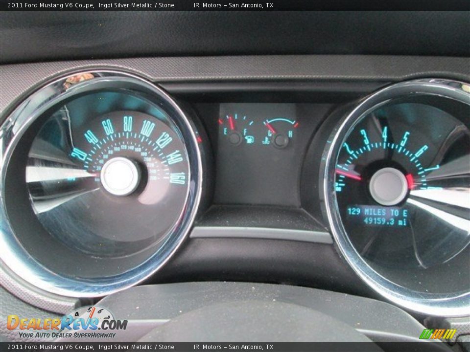 2011 Ford Mustang V6 Coupe Ingot Silver Metallic / Stone Photo #14