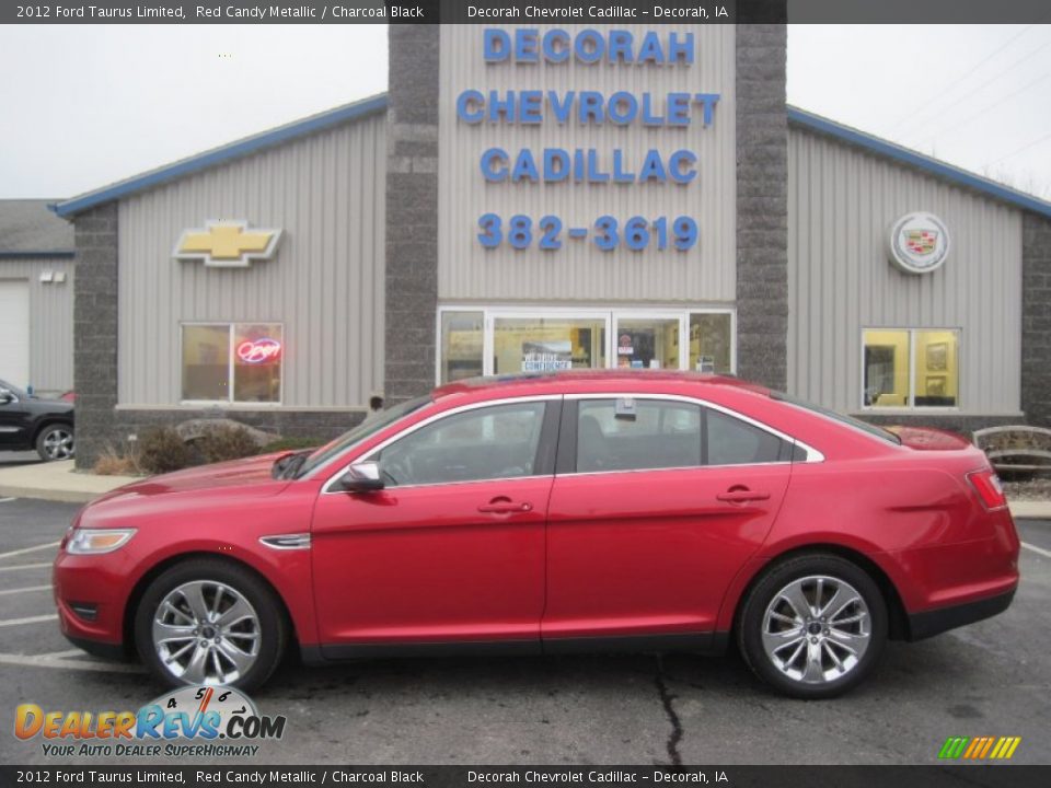 2012 Ford Taurus Limited Red Candy Metallic / Charcoal Black Photo #1