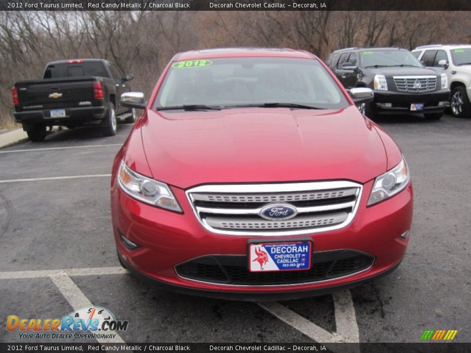 2012 Ford Taurus Limited Red Candy Metallic / Charcoal Black Photo #2