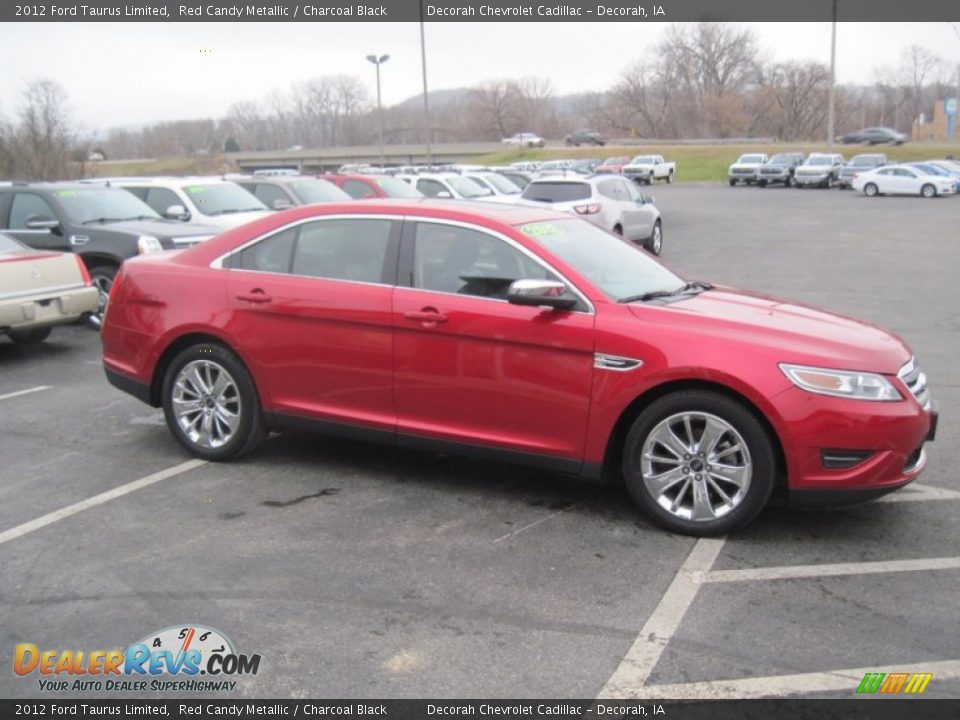 2012 Ford Taurus Limited Red Candy Metallic / Charcoal Black Photo #3