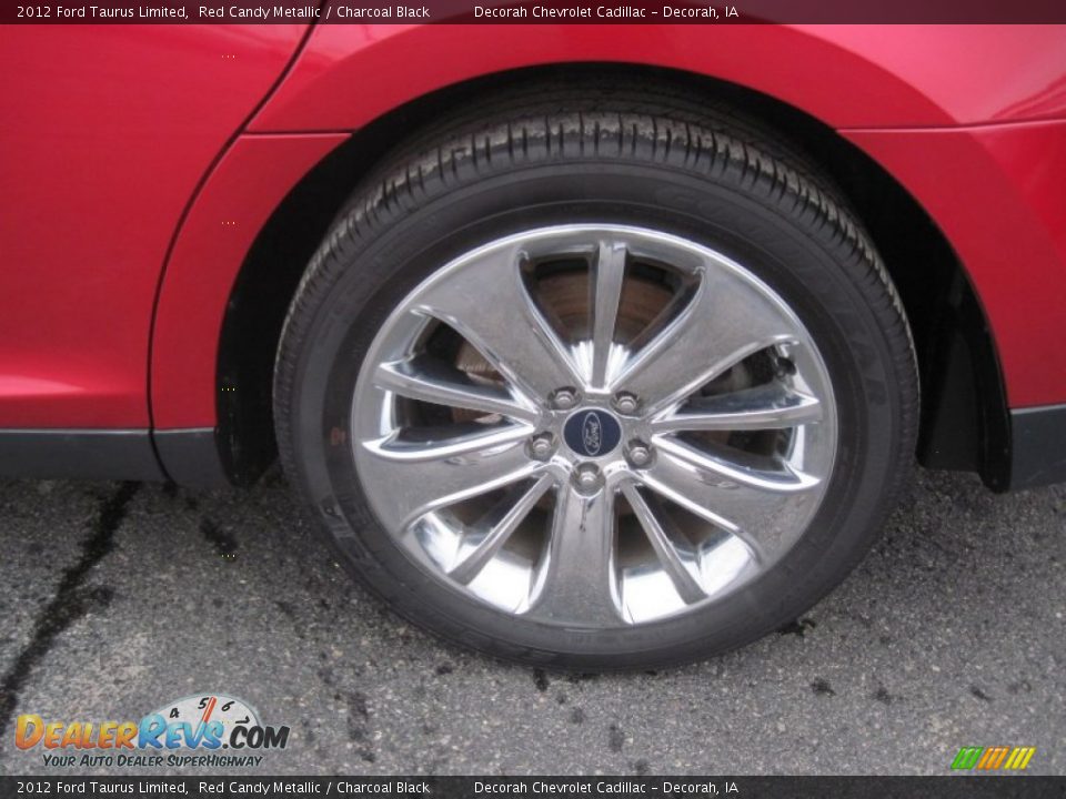 2012 Ford Taurus Limited Red Candy Metallic / Charcoal Black Photo #5