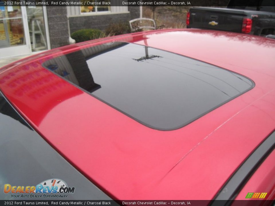 2012 Ford Taurus Limited Red Candy Metallic / Charcoal Black Photo #6