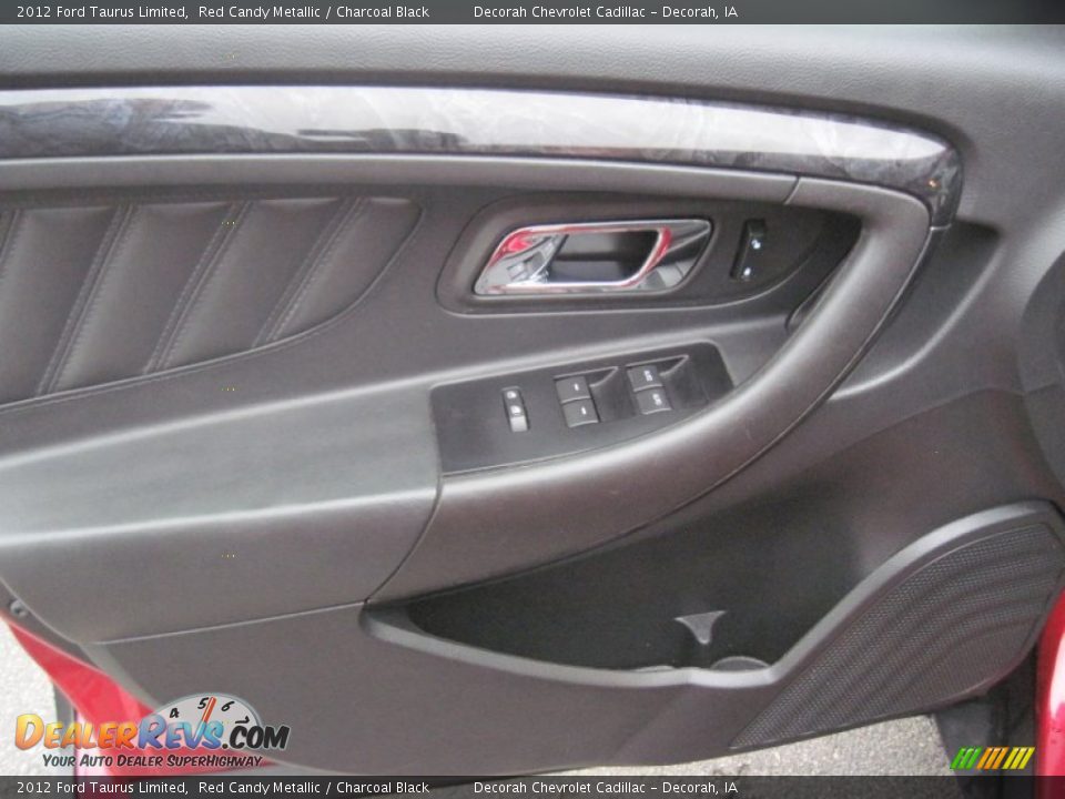 2012 Ford Taurus Limited Red Candy Metallic / Charcoal Black Photo #10
