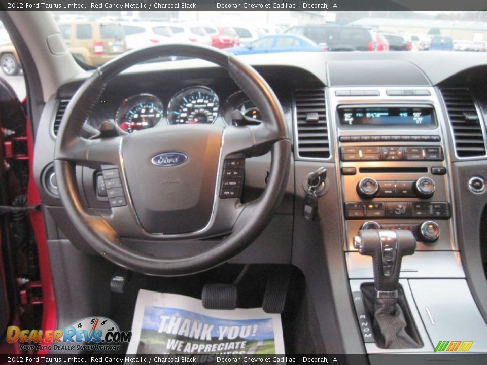 2012 Ford Taurus Limited Red Candy Metallic / Charcoal Black Photo #12
