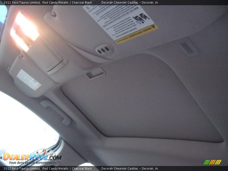 2012 Ford Taurus Limited Red Candy Metallic / Charcoal Black Photo #13