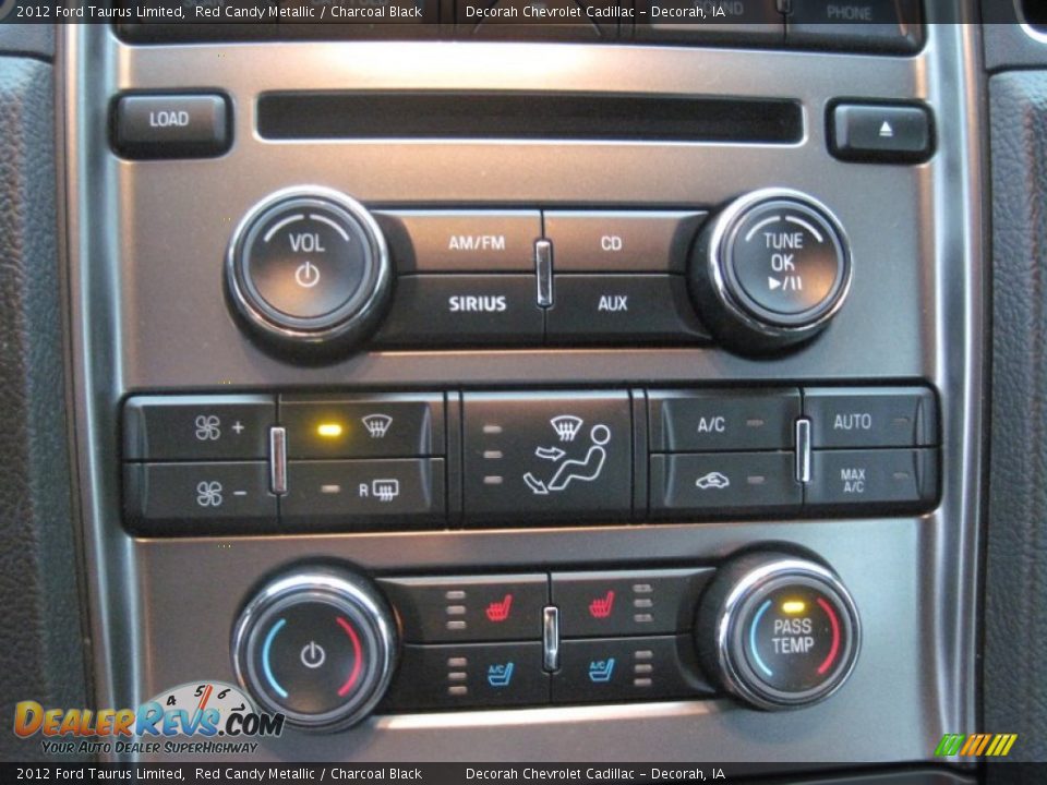 2012 Ford Taurus Limited Red Candy Metallic / Charcoal Black Photo #14