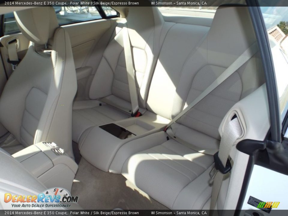 2014 Mercedes-Benz E 350 Coupe Polar White / Silk Beige/Espresso Brown Photo #8