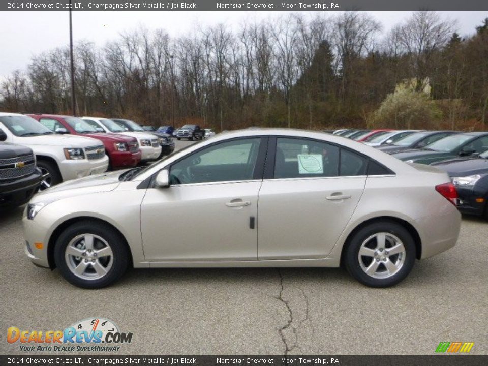 2014 Chevrolet Cruze LT Champagne Silver Metallic / Jet Black Photo #2