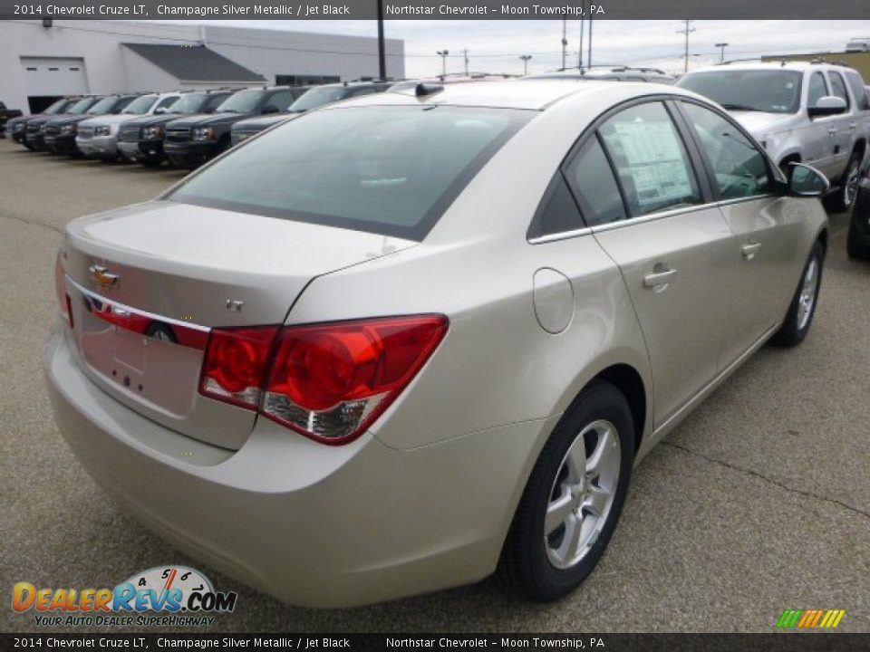 2014 Chevrolet Cruze LT Champagne Silver Metallic / Jet Black Photo #5