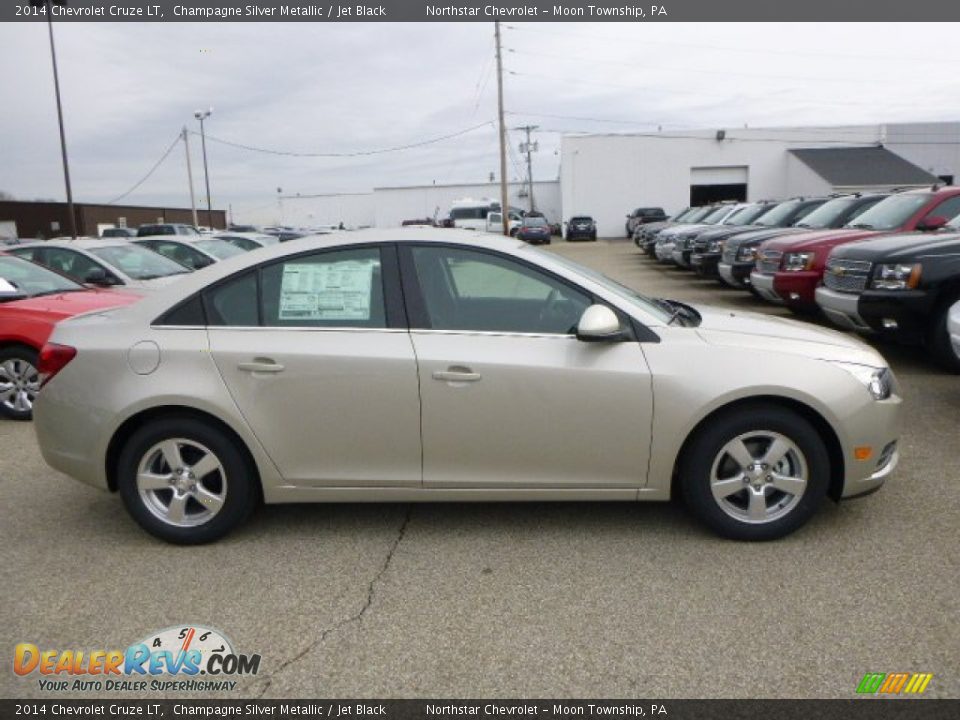 2014 Chevrolet Cruze LT Champagne Silver Metallic / Jet Black Photo #6