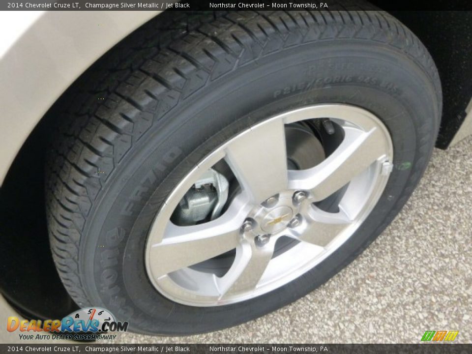 2014 Chevrolet Cruze LT Champagne Silver Metallic / Jet Black Photo #9
