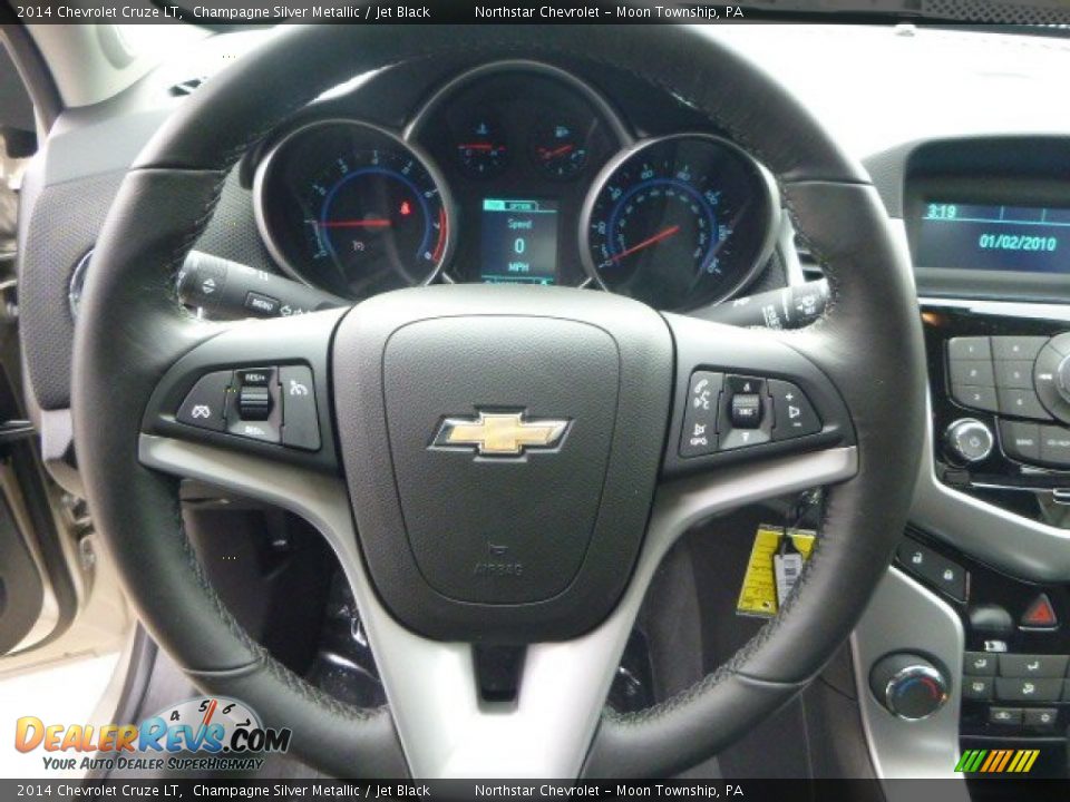 2014 Chevrolet Cruze LT Champagne Silver Metallic / Jet Black Photo #17