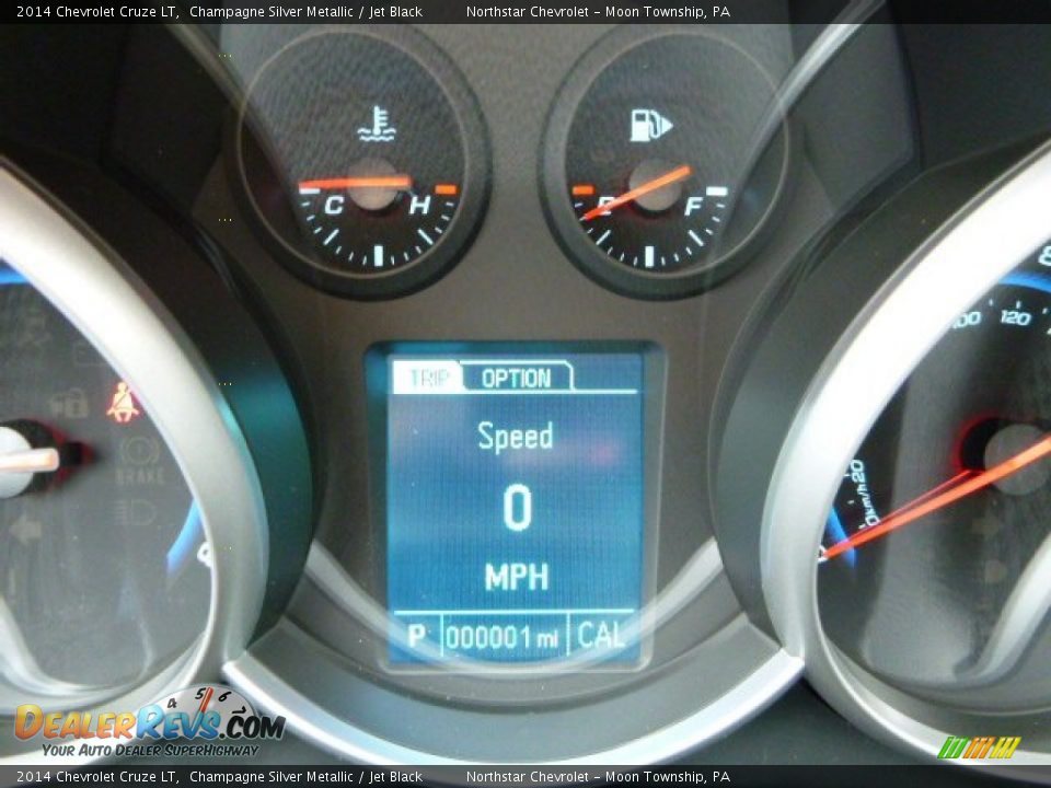 2014 Chevrolet Cruze LT Champagne Silver Metallic / Jet Black Photo #20