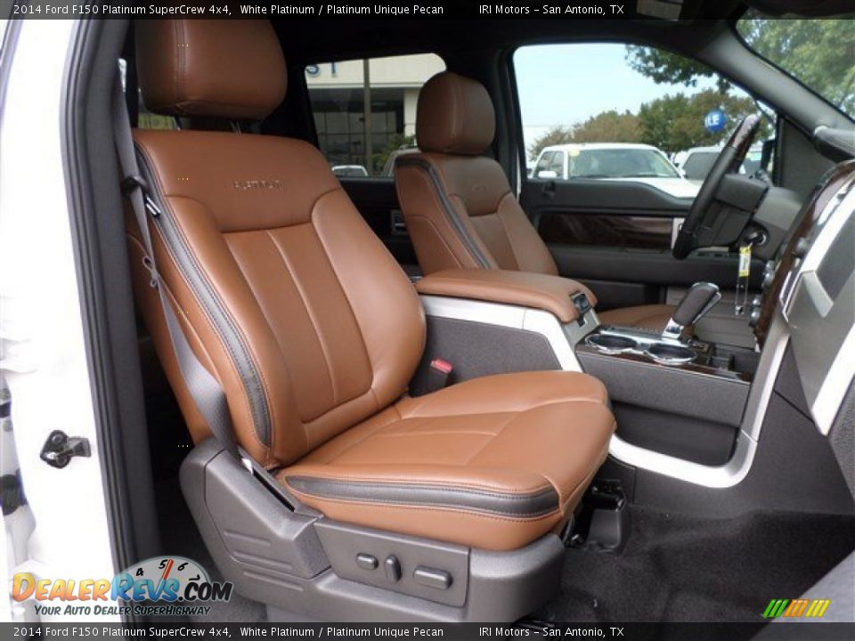 Front Seat of 2014 Ford F150 Platinum SuperCrew 4x4 Photo #10