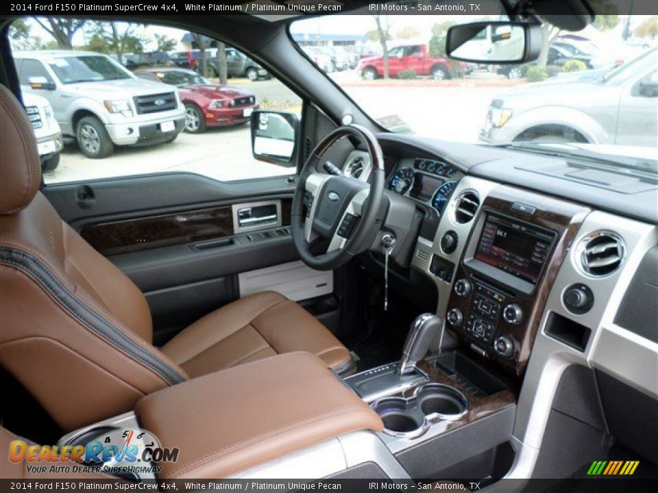 Front Seat of 2014 Ford F150 Platinum SuperCrew 4x4 Photo #13